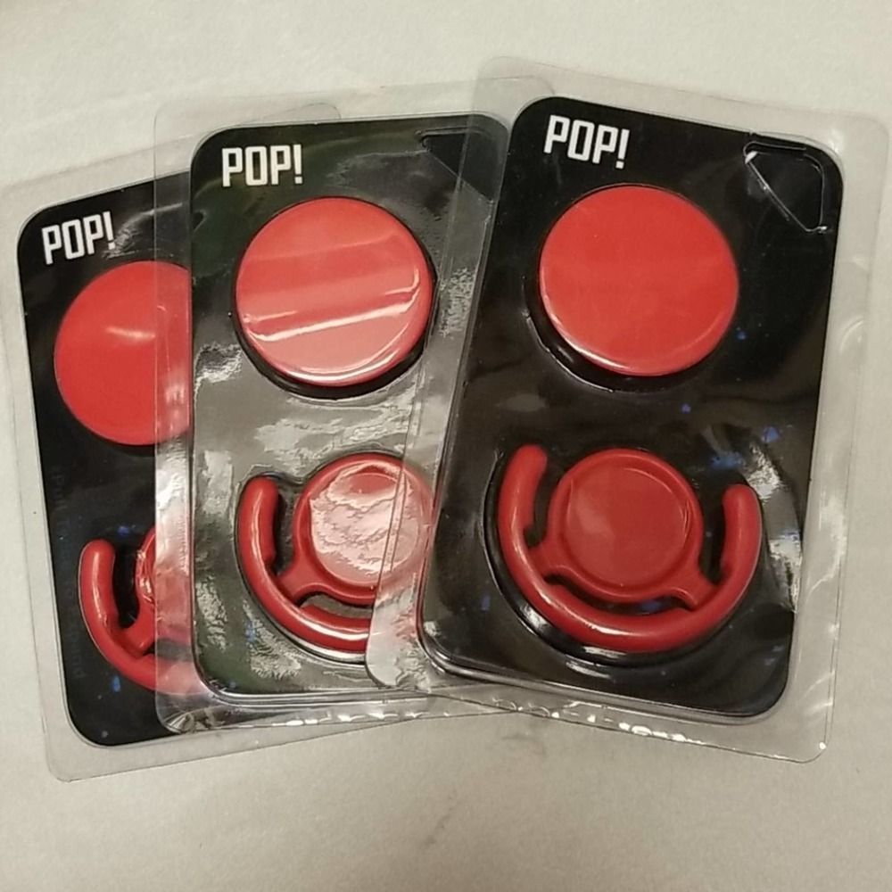 3x Red Pops cell phone holder stand prop
